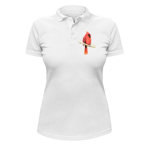 Жіноча футболка-поло Червоний кардинал