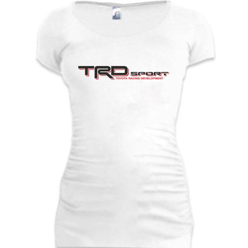 Женская удлиненная футболка TRD (3)