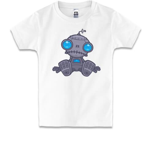 Детская футболка Грустный робот
