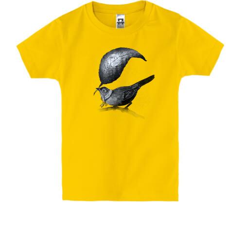 Детская футболка Птица с пером