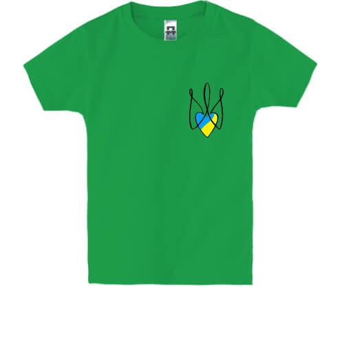 Детская футболка Воля со стилизованным тризубом