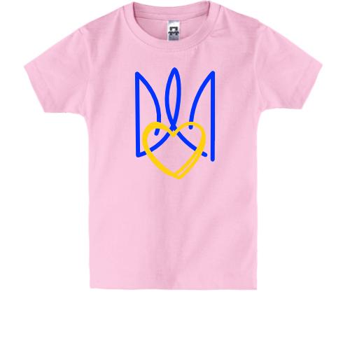Детская футболка Воля со стилизованным тризубом