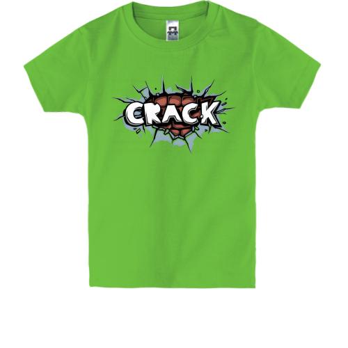 Детская футболка с сердцем Crack