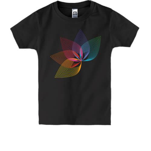 Детская футболка Абстрактный пятилистник