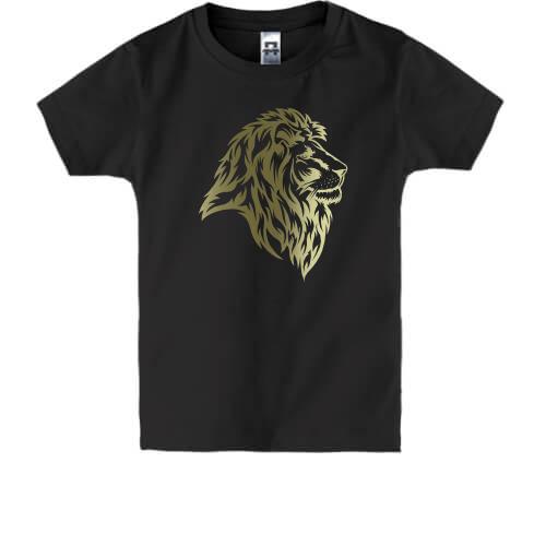Детская футболка Лицо льва