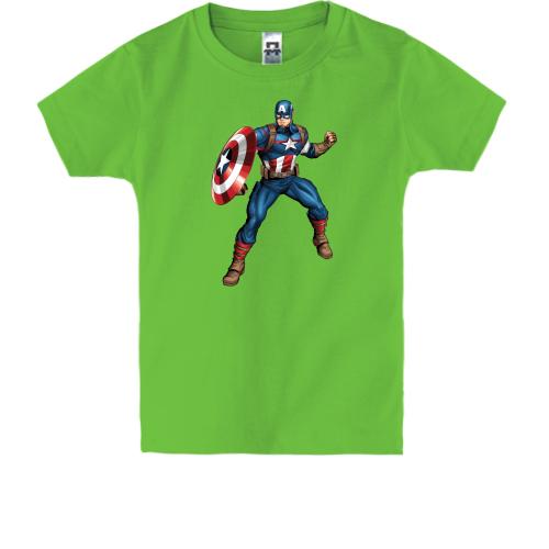 Детская футболка Капитан Америка