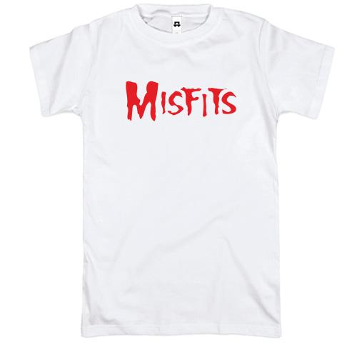 Футболка  с надписью Misfits