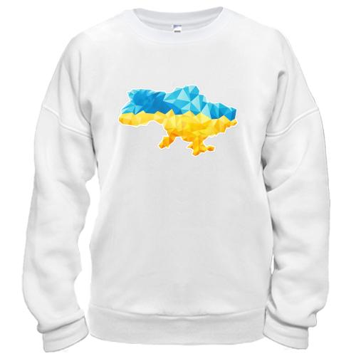 Світшот Полігональна карта України