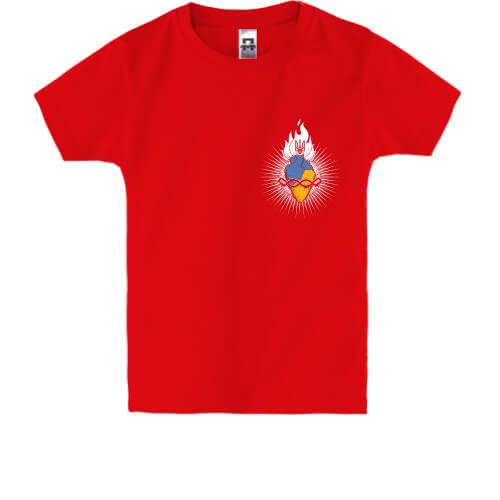 Детская футболка Огонь в сердце