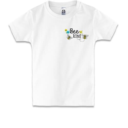 Детская футболка с пчелами - Bee Kind