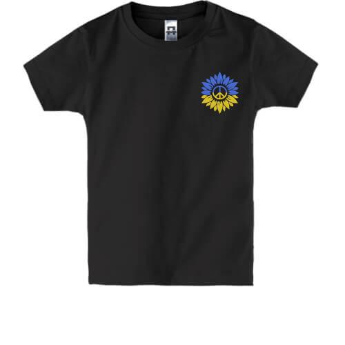 Детская футболка Подсолнух Peace Ukraine