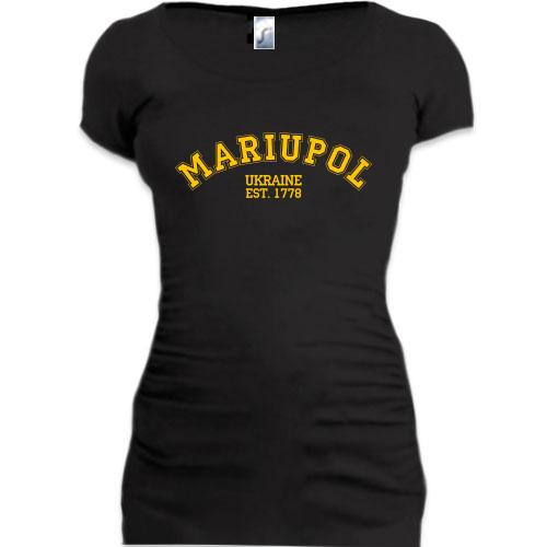 Подовжена футболка Місто Маріуполь (англ.)