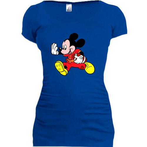 Женская удлиненная футболка Мики регби
