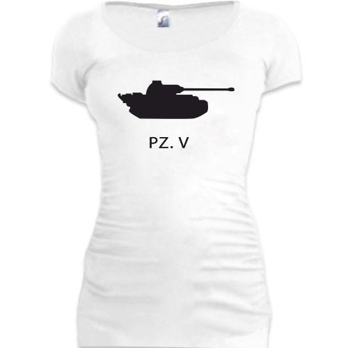 Женская удлиненная футболка PZ V 2