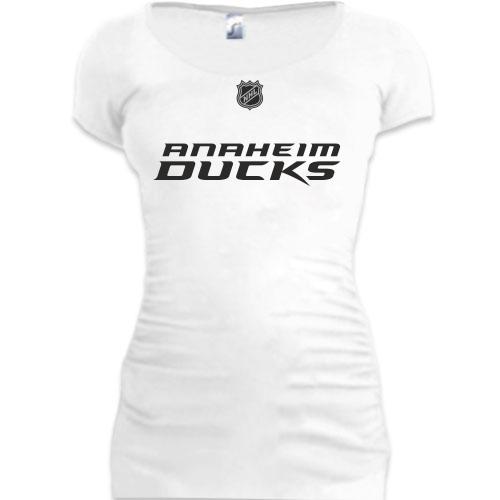 Женская удлиненная футболка Anaheim Ducks 2