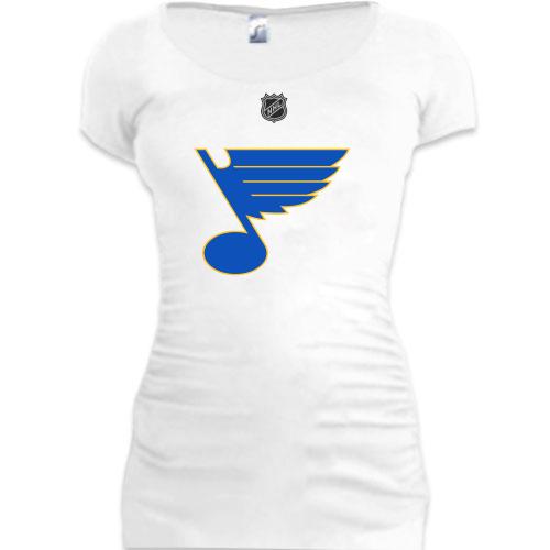 Женская удлиненная футболка Saint Louis Blues
