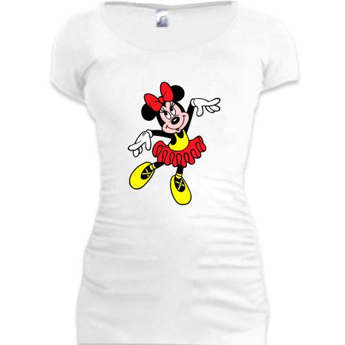 Женская удлиненная футболка Minie балерина