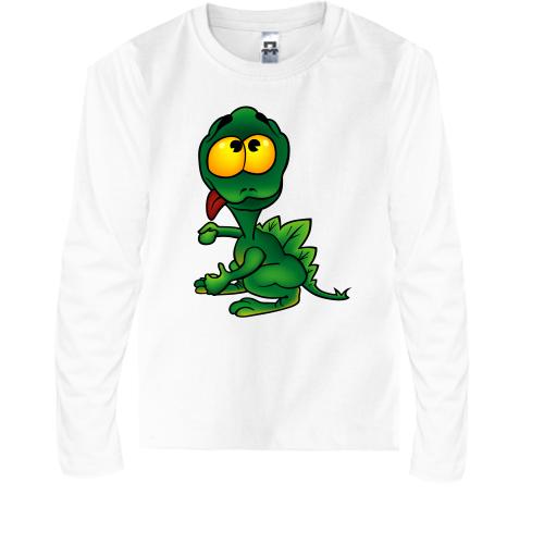 Детская футболка с длинным рукавом Green Dragon