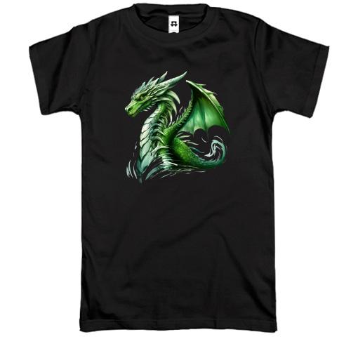 Футболка Зеленый дракон АРТ (2)