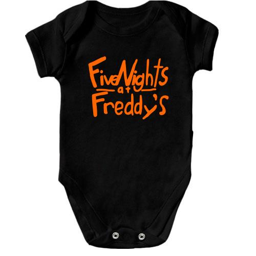Детское боди Five Nights at Freddy’s (надпись)