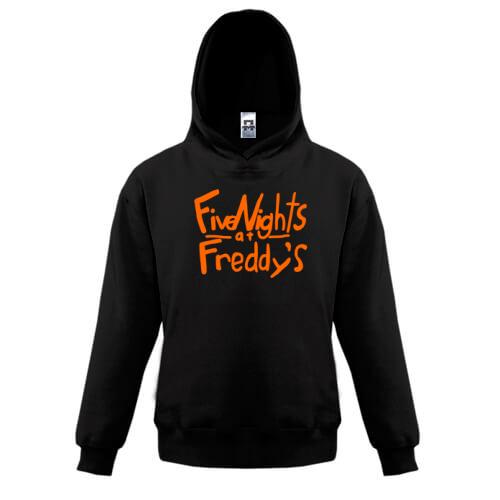 Детская толстовка Five Nights at Freddy’s (надпись)
