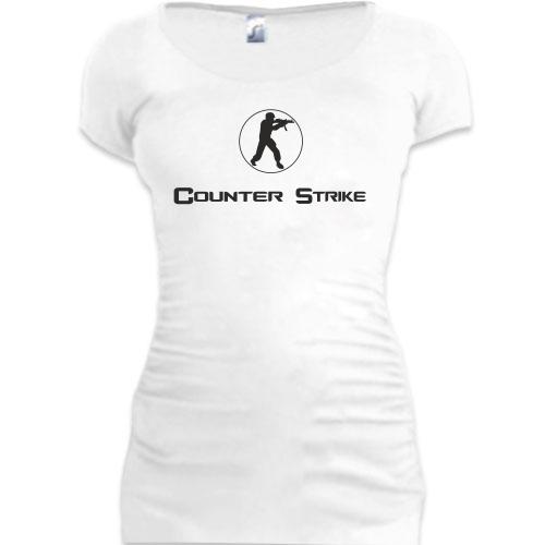 Женская удлиненная футболка Counter Strike (5)