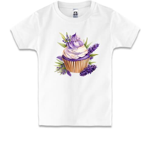 Детская футболка с лавандовым пироженым (2)