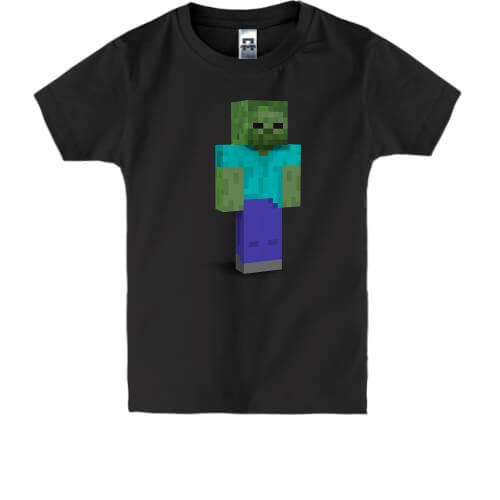 Детская футболка Minecraft Зомби