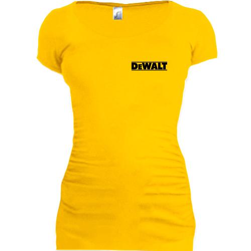 Подовжена футболка DeWalt (міні лого)