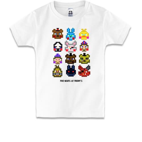 Дитяча футболка FNAF Pixel Toys