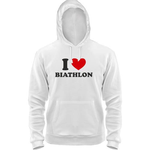 Толстовка Я люблю Биатлон — I love Biathlon