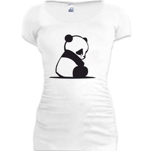 Подовжена футболка Панда
