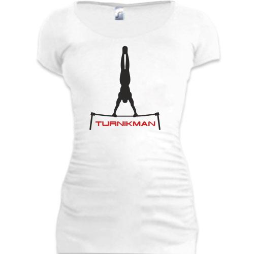 Женская удлиненная футболка Turnikman