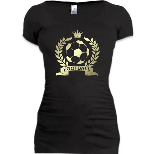 Женская удлиненная футболка Football