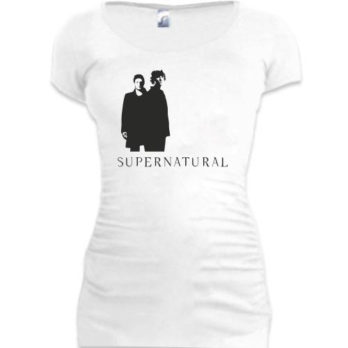 Женская удлиненная футболка Supernatural 2