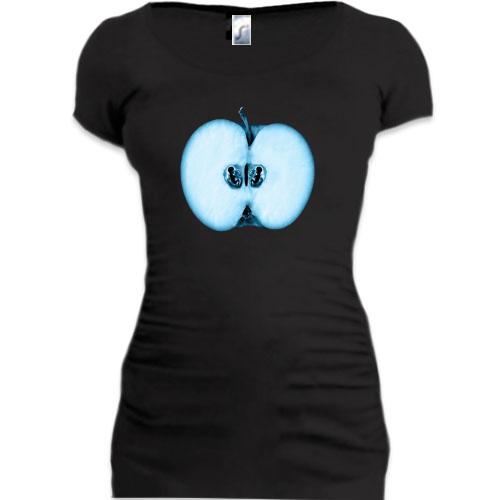 Женская удлиненная футболка Fringe с яблоком