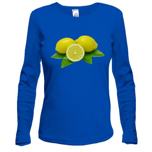 Жіночий лонгслів з лимонами (2)