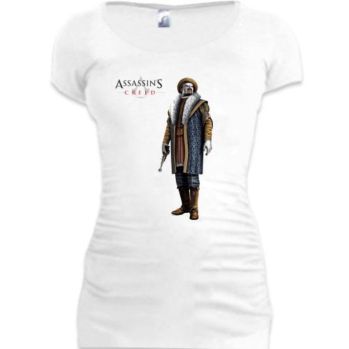 Женская удлиненная футболка Assassin’s Creed brotherhood
