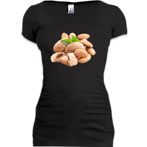 Женская удлиненная футболка с арахисом 2