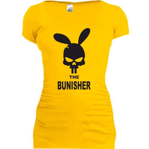 Женская удлиненная футболка the bunisher