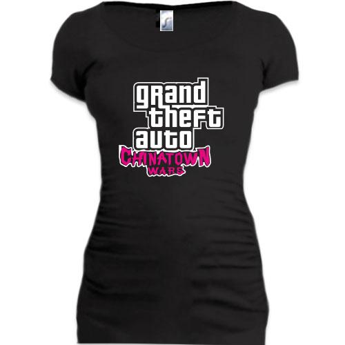Женская удлиненная футболка Grand Theft Auto Chinatown Wars