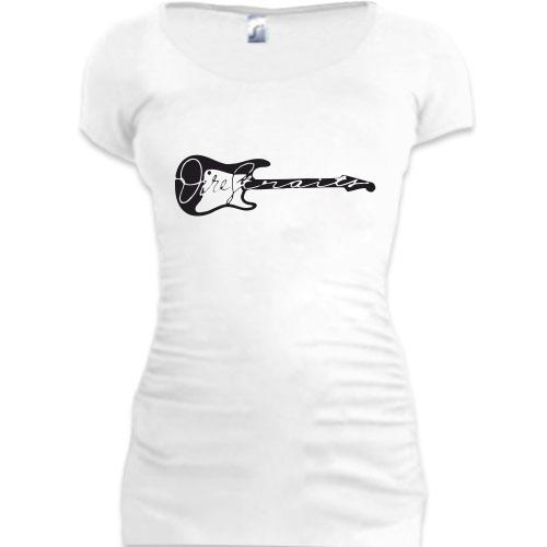 Женская удлиненная футболка Dire Straits