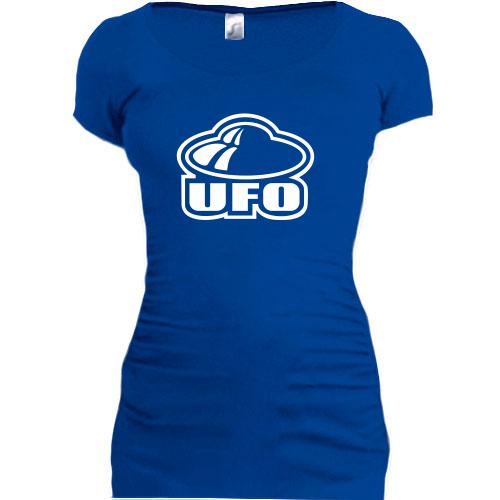 Женская удлиненная футболка Уфолог