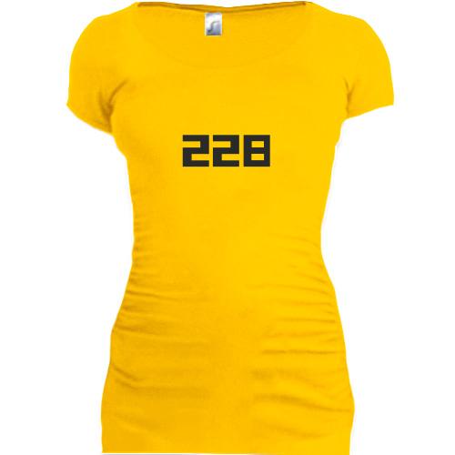 Женская удлиненная футболка 228