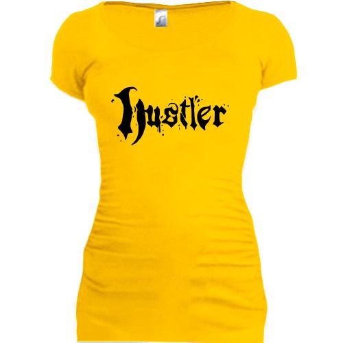 Женская удлиненная футболка Hustler