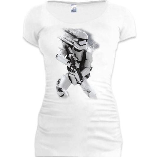 Женская удлиненная футболка Star Wars The Force Awakens (2)