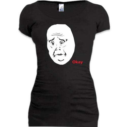 Женская удлиненная футболка Okay Guy