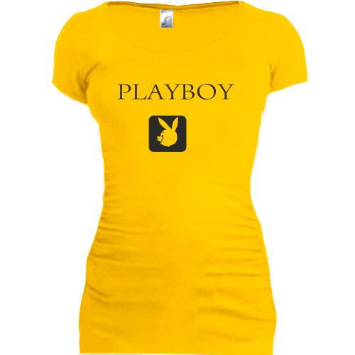 Женская удлиненная футболка Плэйбой