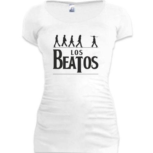 Женская удлиненная футболка Los Beatos