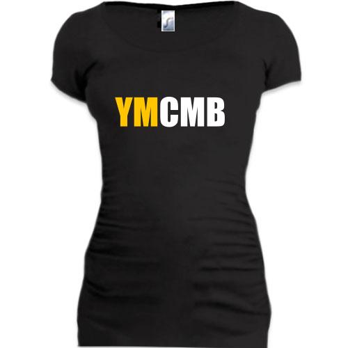 Женская удлиненная футболка YMCMB